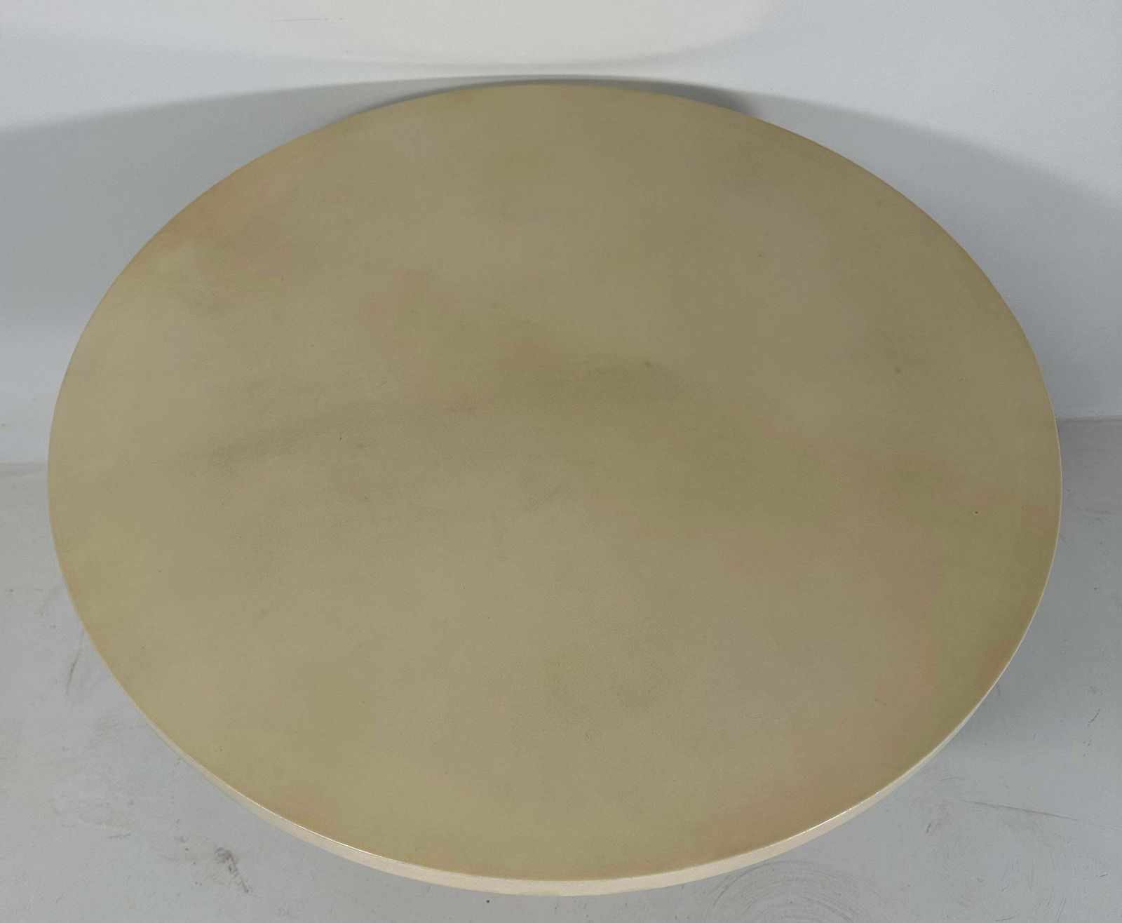 Italian Art Deco Style Parchment, Black Lacquer And Brass Coffee Table photo vinterior
