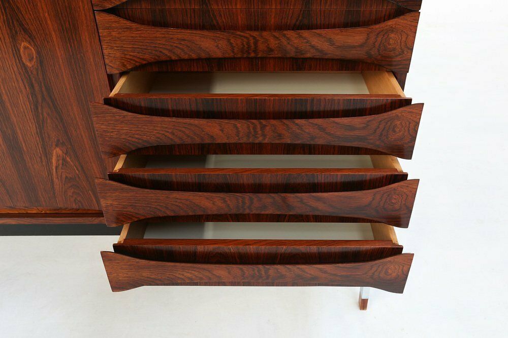 photo furniture Belgian Mid Century Rosewood Highboard, 1960s