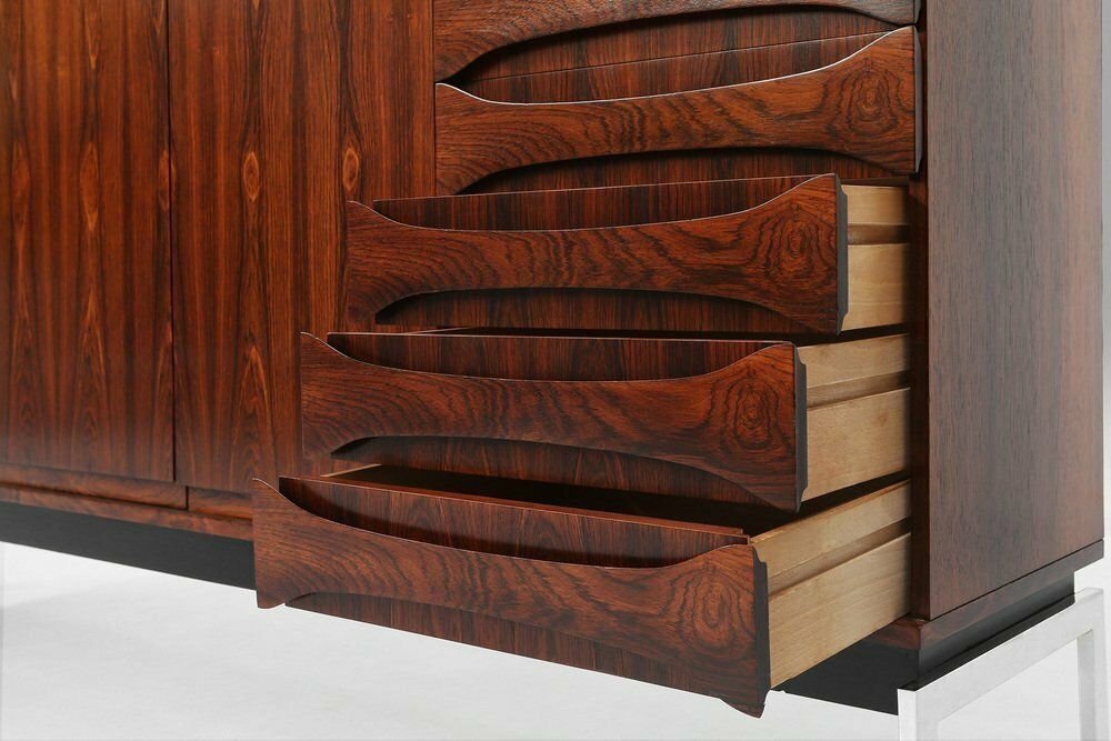 photo for sale Belgian Mid Century Rosewood Highboard, 1960s