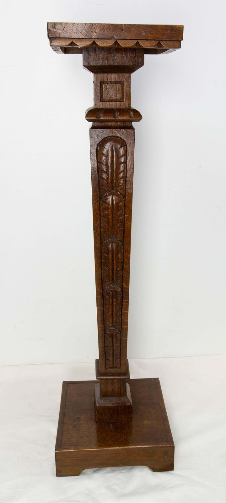 French Oak Sellette Or Plant Holder In The Louis XIII Style, Circa 1900 photo vinterior