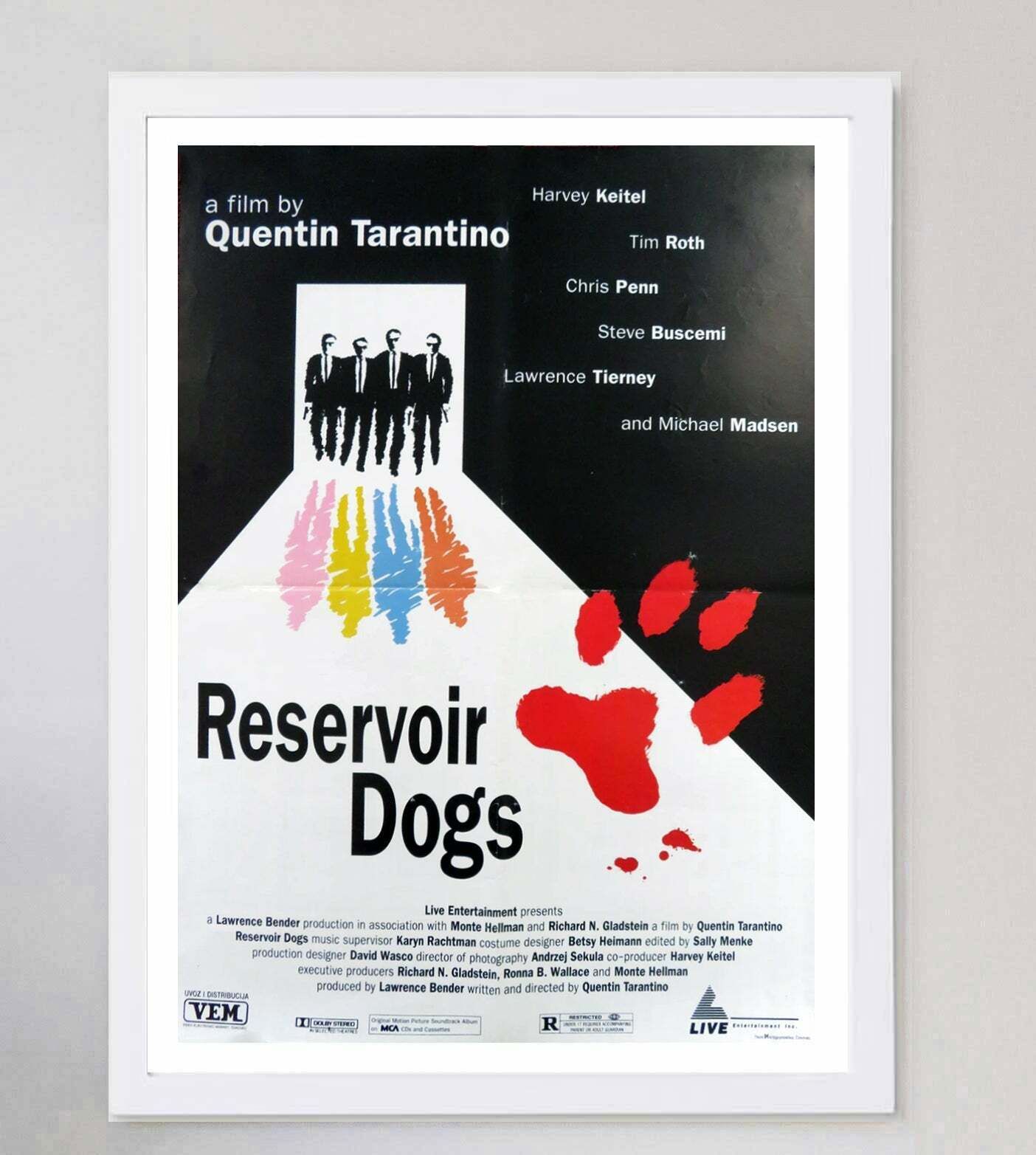 Reservoir Dogs (Yugoslavian) Original Vintage Poster photo for sale