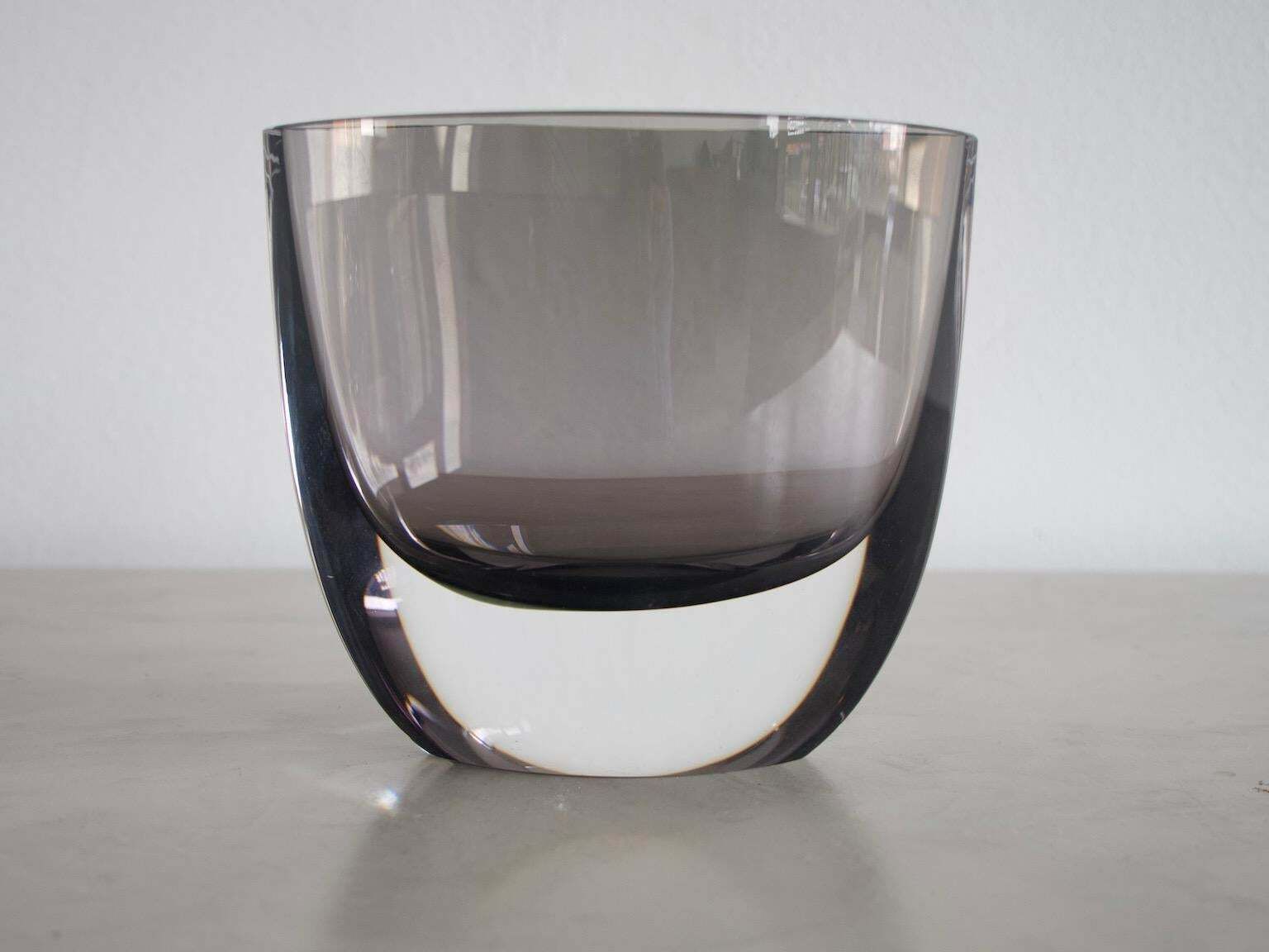 Smoked Glass Vase By Christian Von Sydow For Kosta Boda photo for sale
