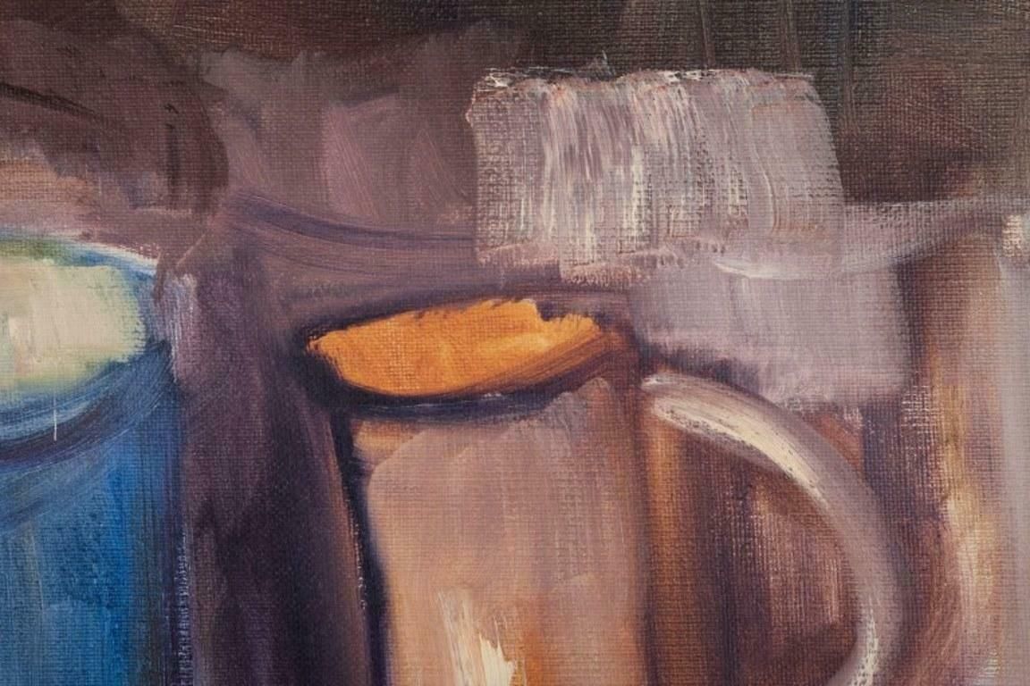 Peder Rosenstand, Danish Painter. Oil On Canvas. Modernist Still Life. photo Art