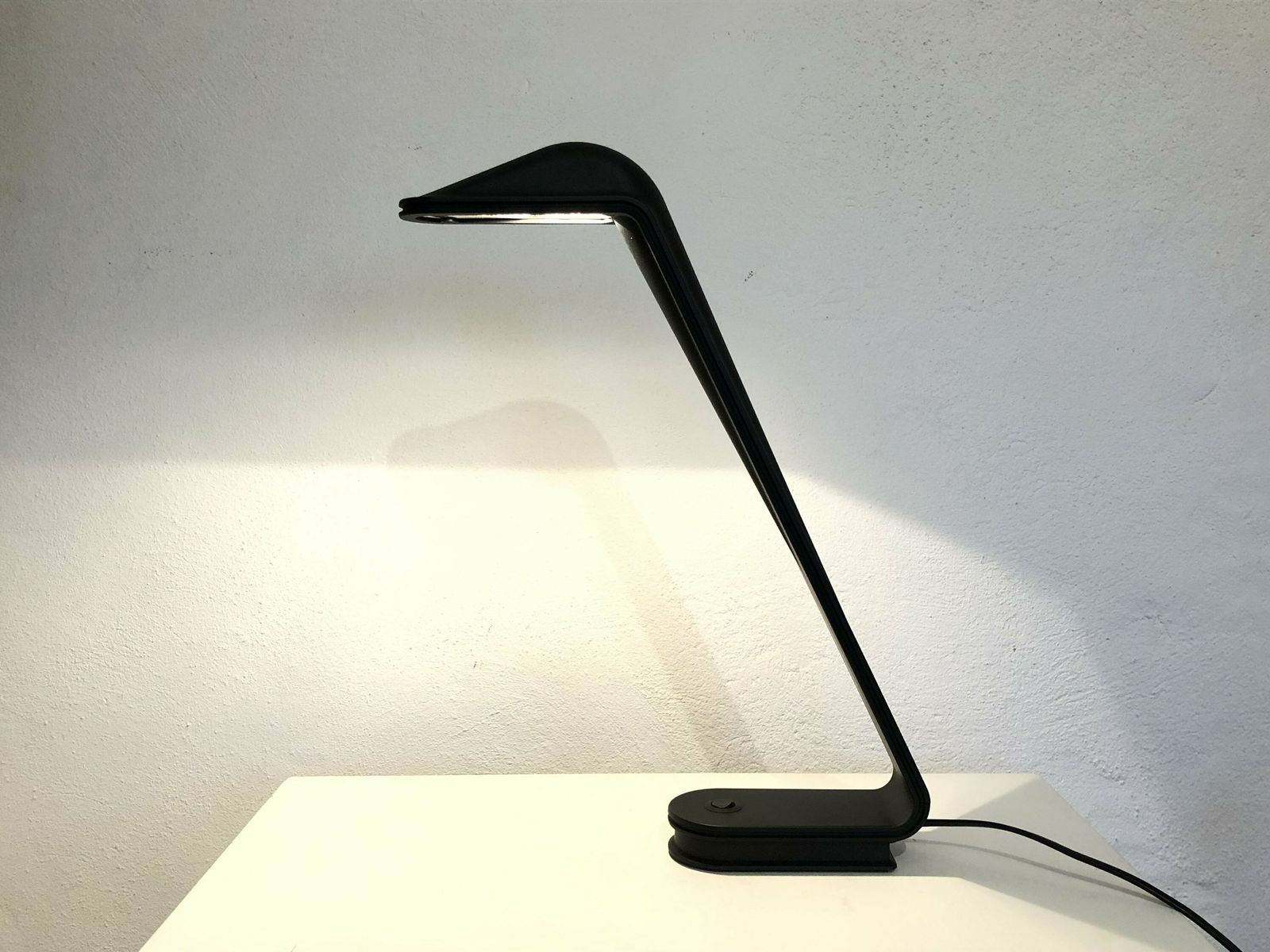 Danish Postmodern Louis Poulsen “Rappe Louis” Vintage Table Lamp In Black   Design By Alfred Homann photo furniture