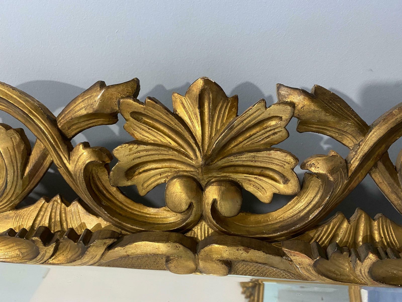 Antique French Gilded Gold Leaf Mirror From The Louis Philippe Era, 1850 photo buy