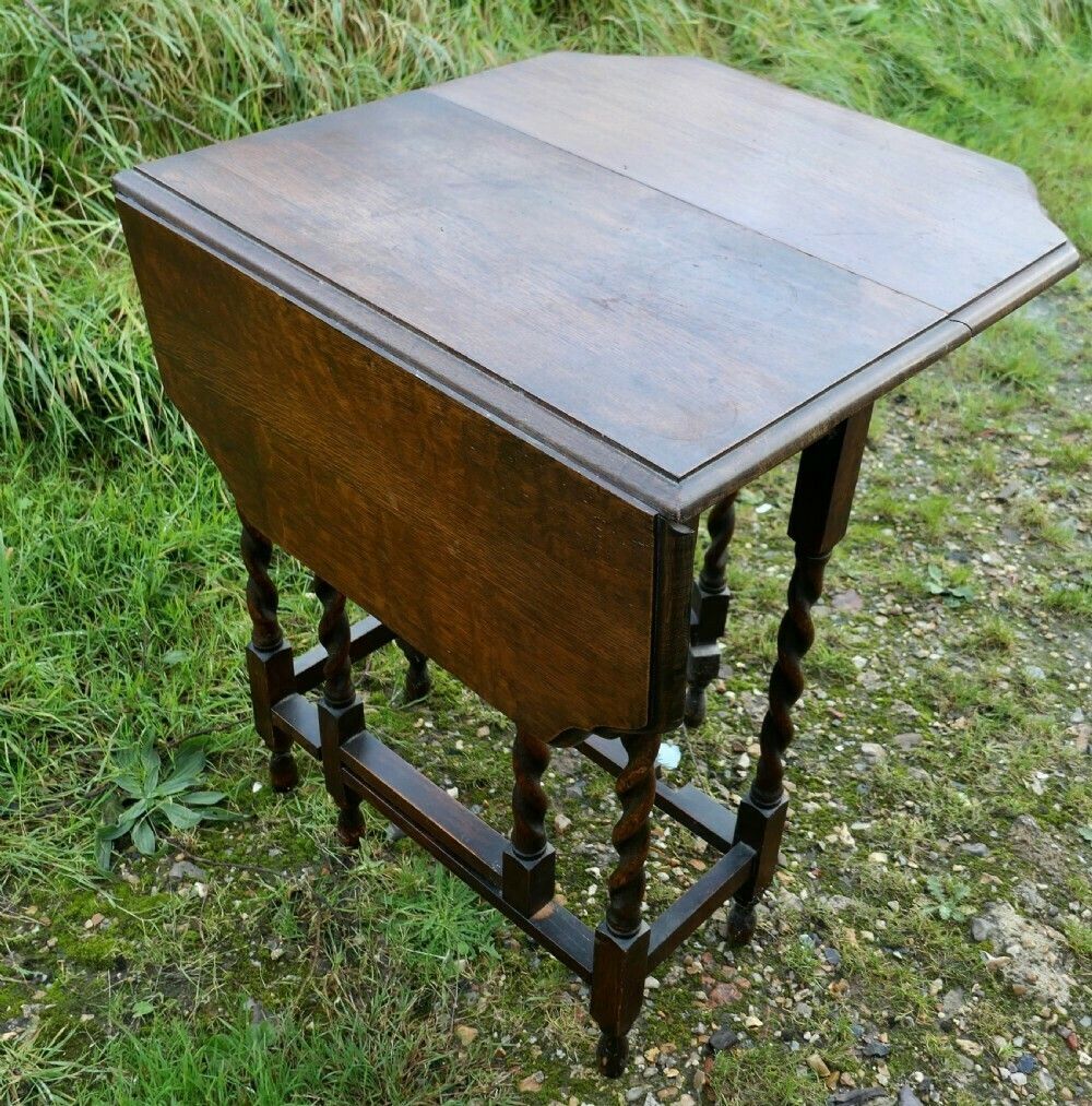 A Good Solid Oak Victorian Gate Leg Table photo vinterior