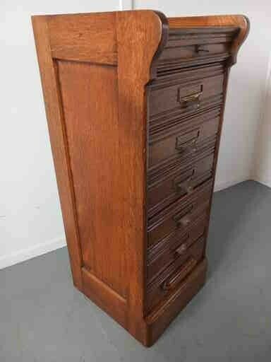 Oak Filing Cabinet, 1910s, Antique photo 795.0