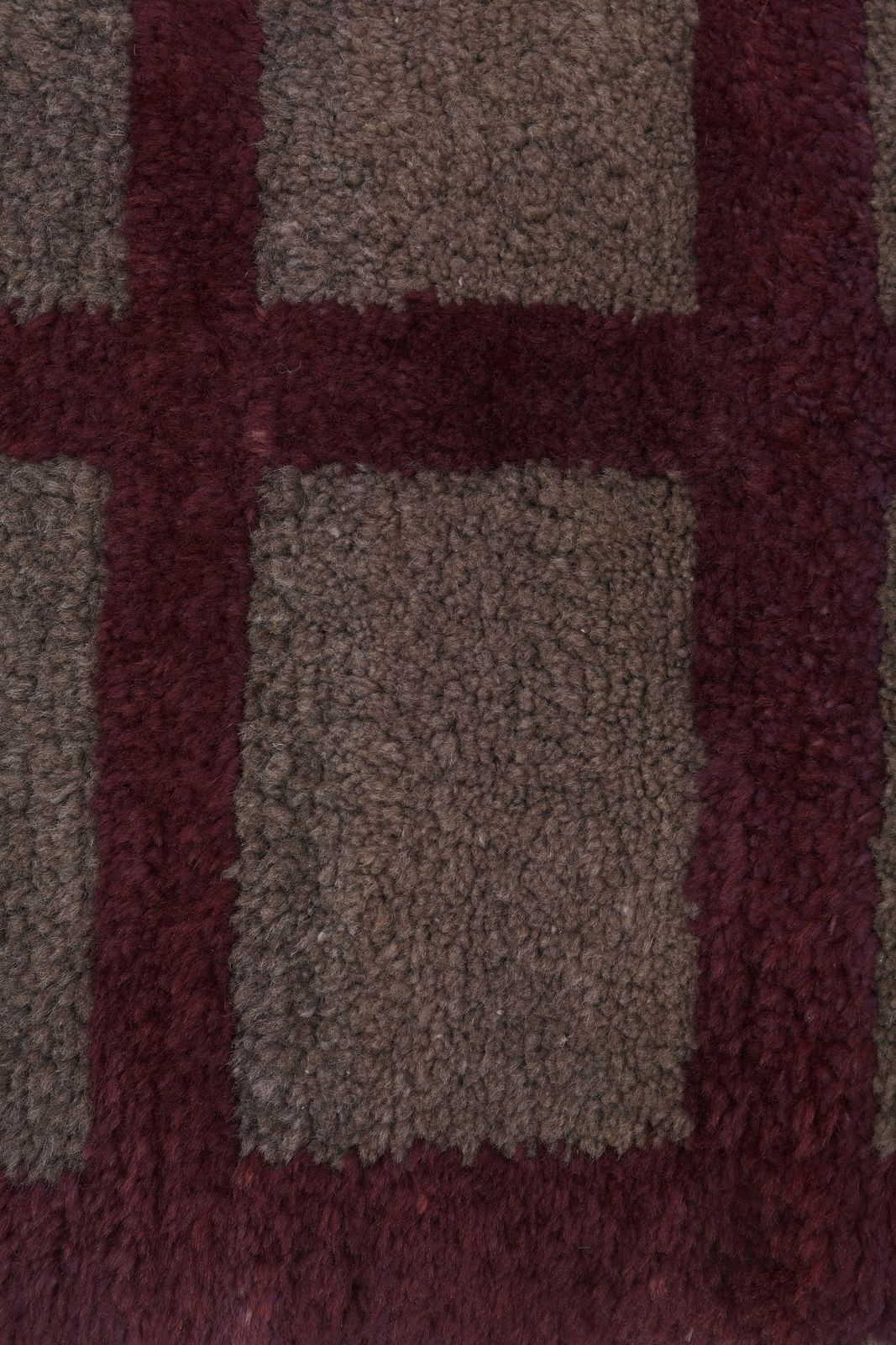 1980s Angora Gray Wool Shaggy Tulu Rug 3'8" X 6'10" photo 550.0