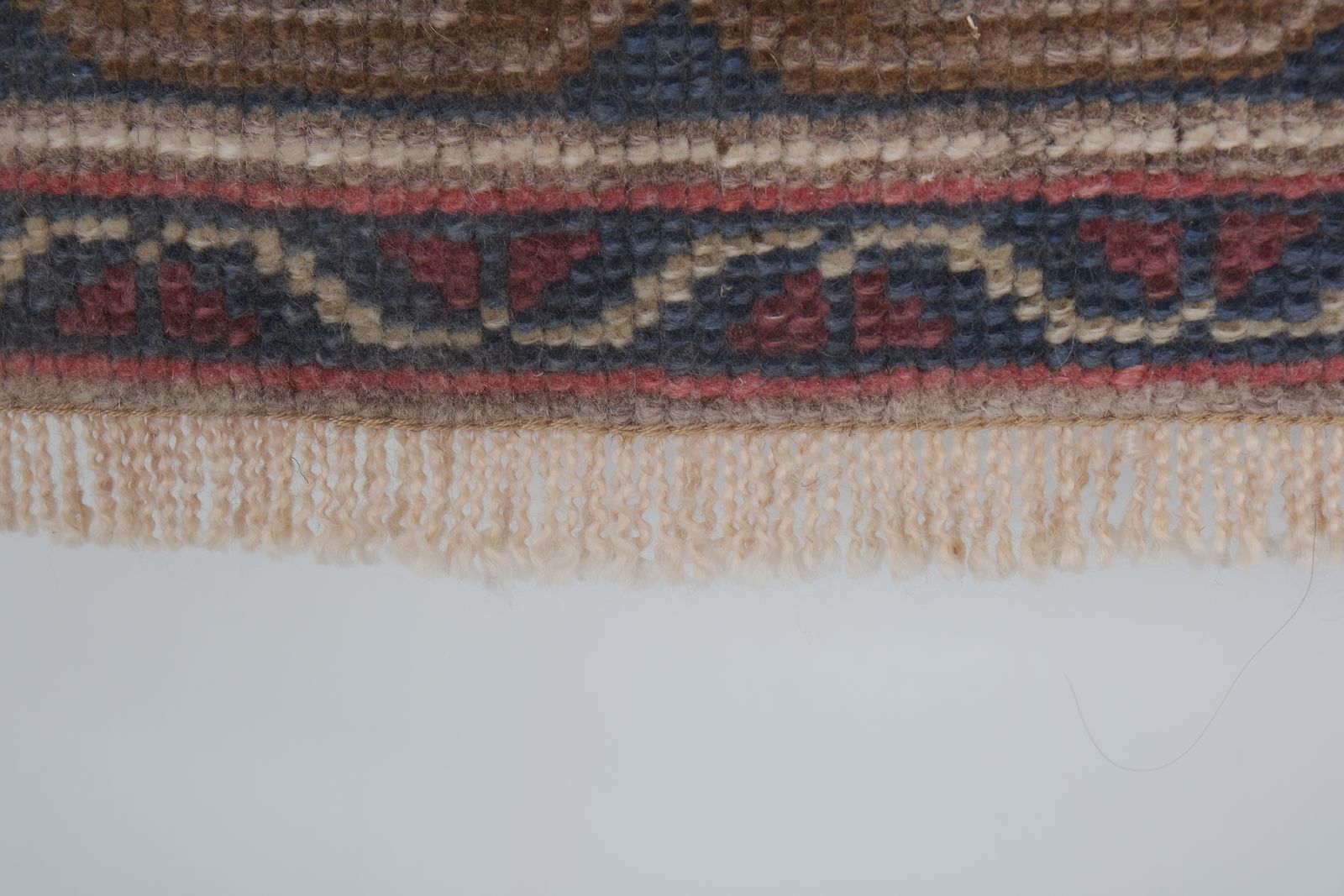 Distressed Low Pile Yastik Mat Faded Colors Rug   Set Of Two photo vinterior