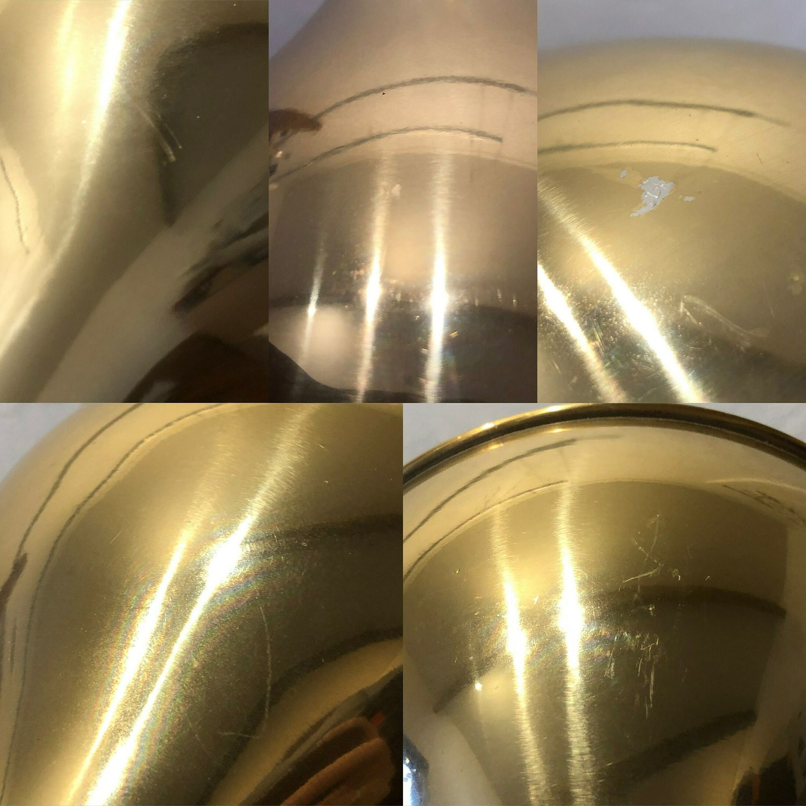 photo furniture Pair Of Jo Hammerborg Danish Mid Century Modern “Silhuet” Ceiling Lamps In Gold Designed For Fog & Mørup
