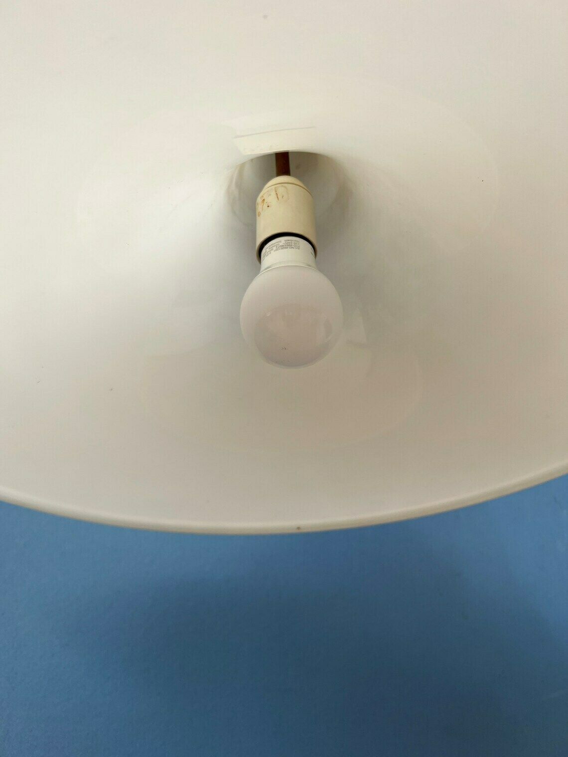photo for sale Mid Century Witte Space Age Heksenhoed Hanglamp