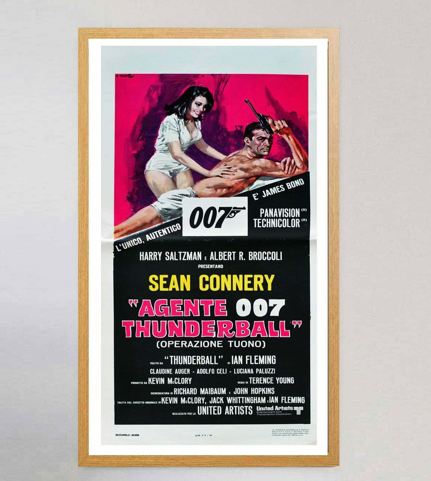 Thunderball (Italian) Original Vintage Poster photo Art
