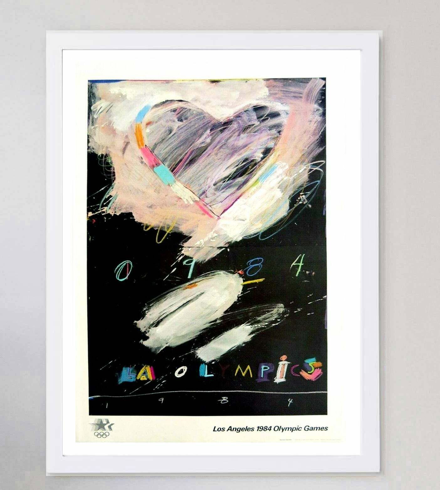 Original Vintage Poster 1984 Olympic Games Los Angeles   Raymond Saunders photo for sale