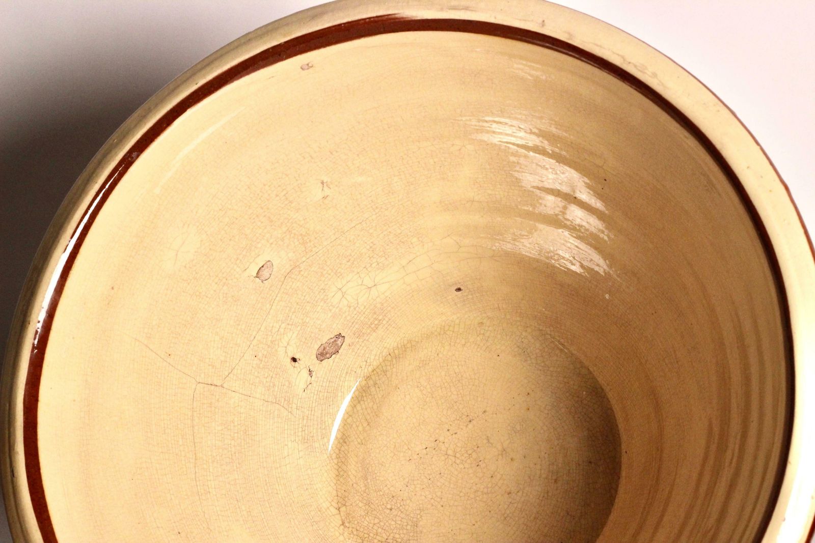 A Large English 19th Century Dairy Bowl From The Cotswolds photo for sale