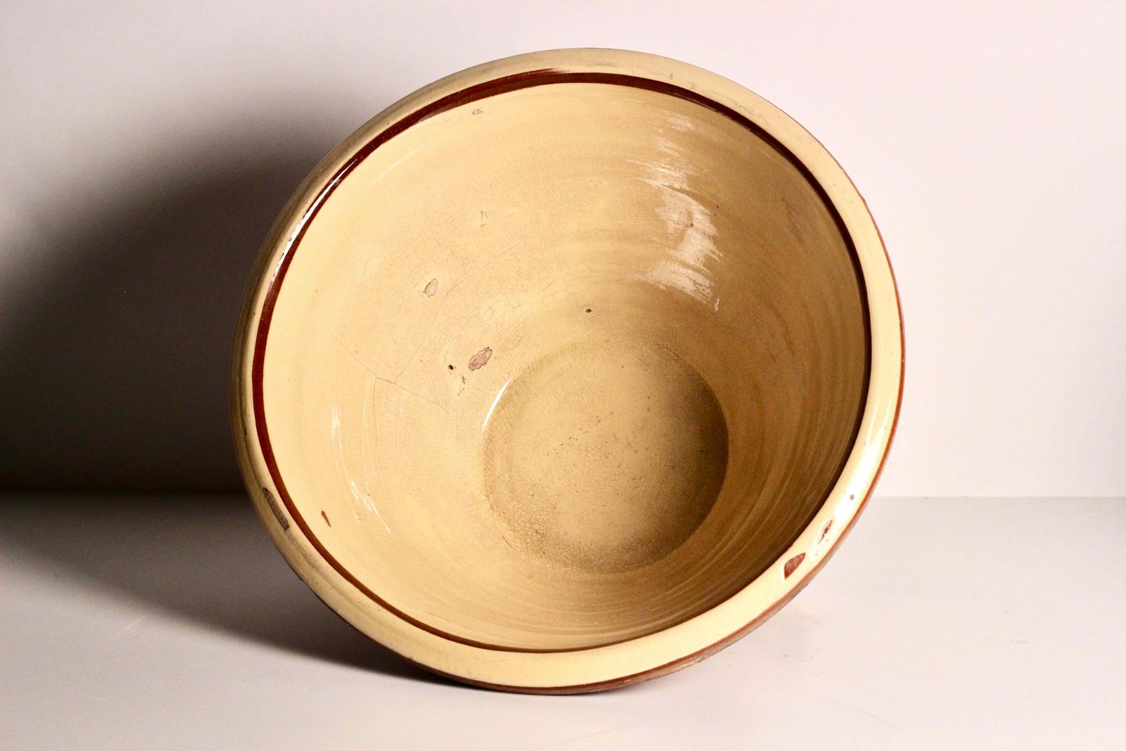 A Large English 19th Century Dairy Bowl From The Cotswolds photo Home Decor
