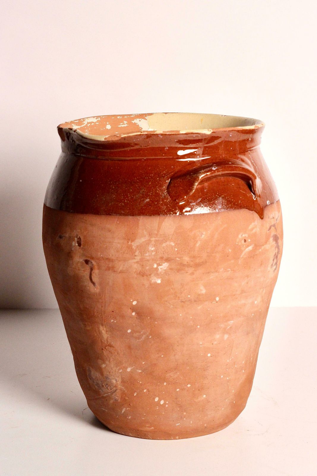 19th Century Dairy Jug In Terracotta Twin Handles From The Cotswolds England photo Home Decor