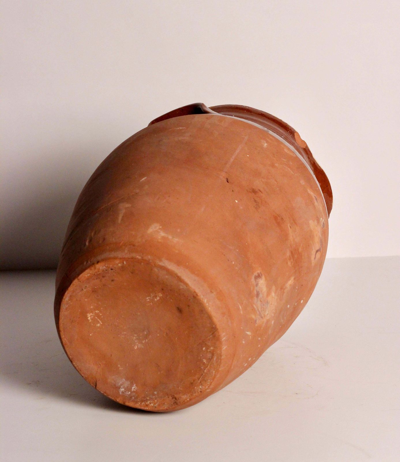 photo for sale 19th Century Dairy Jug In Terracotta Twin Handles From The Cotswolds England