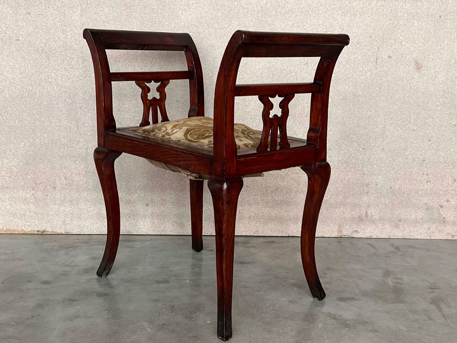 Set Of 19th Century Carved Mahogany Chippendale Window Seats / Benches photo vinterior