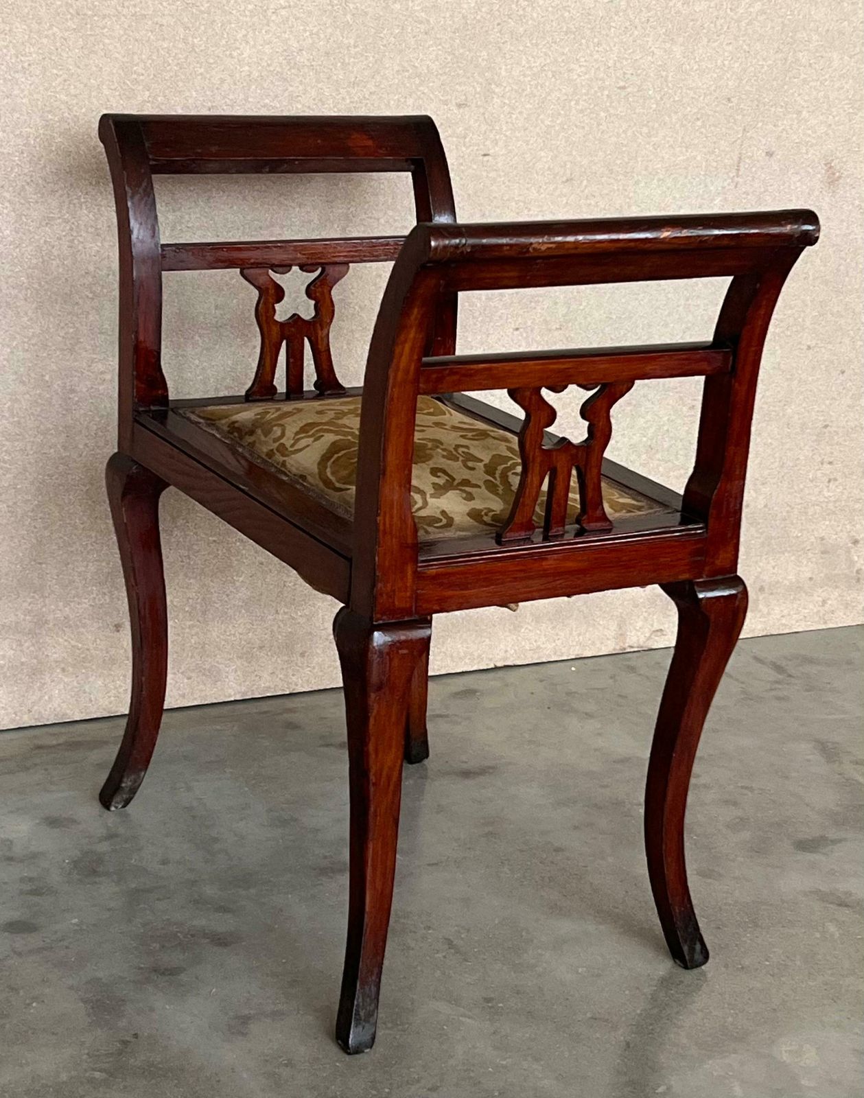Set Of 19th Century Carved Mahogany Chippendale Window Seats / Benches photo buy