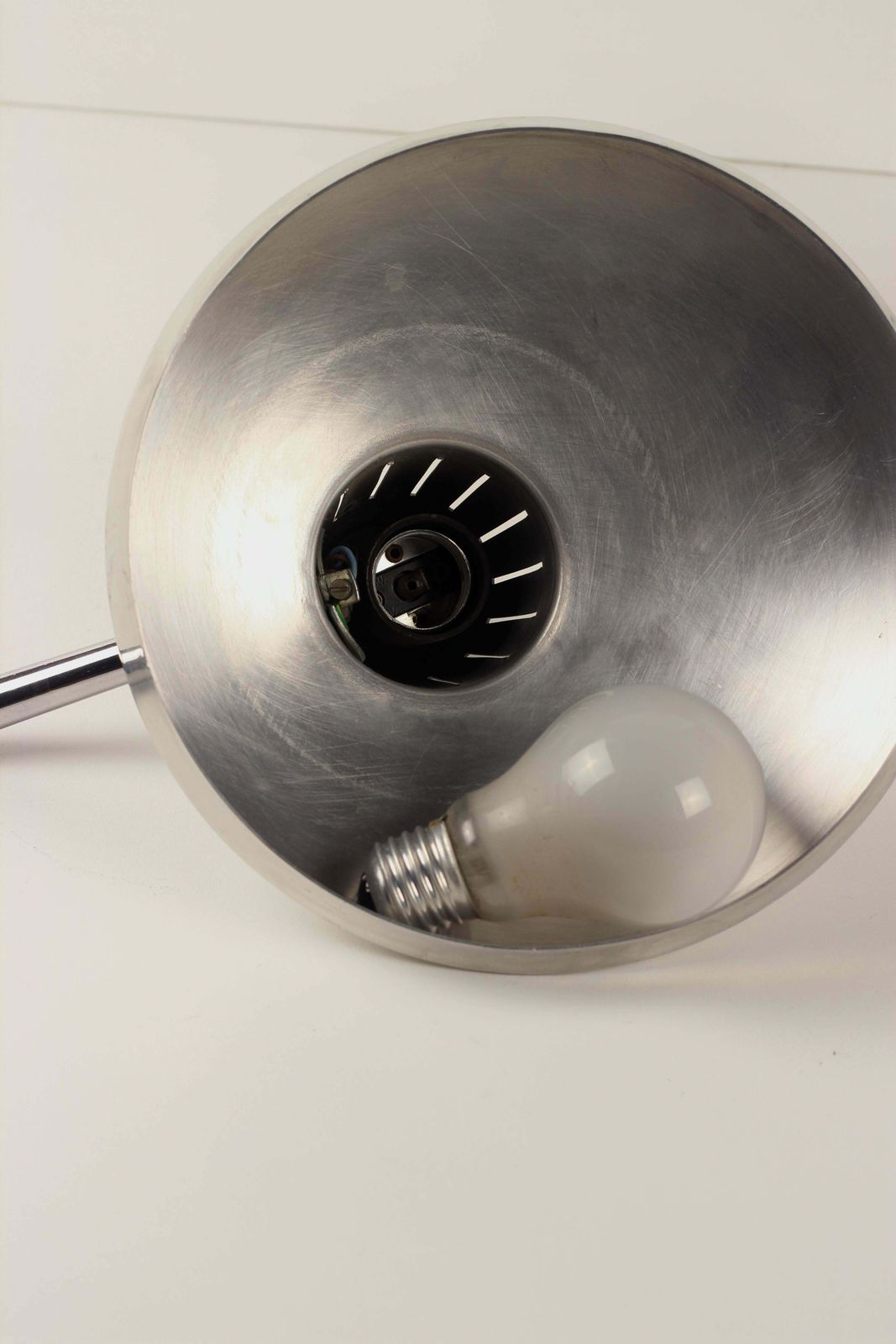 Chrome And Aluminium Fase Desk Lamp Modelos Patentados Madrid Espana photo 878.0