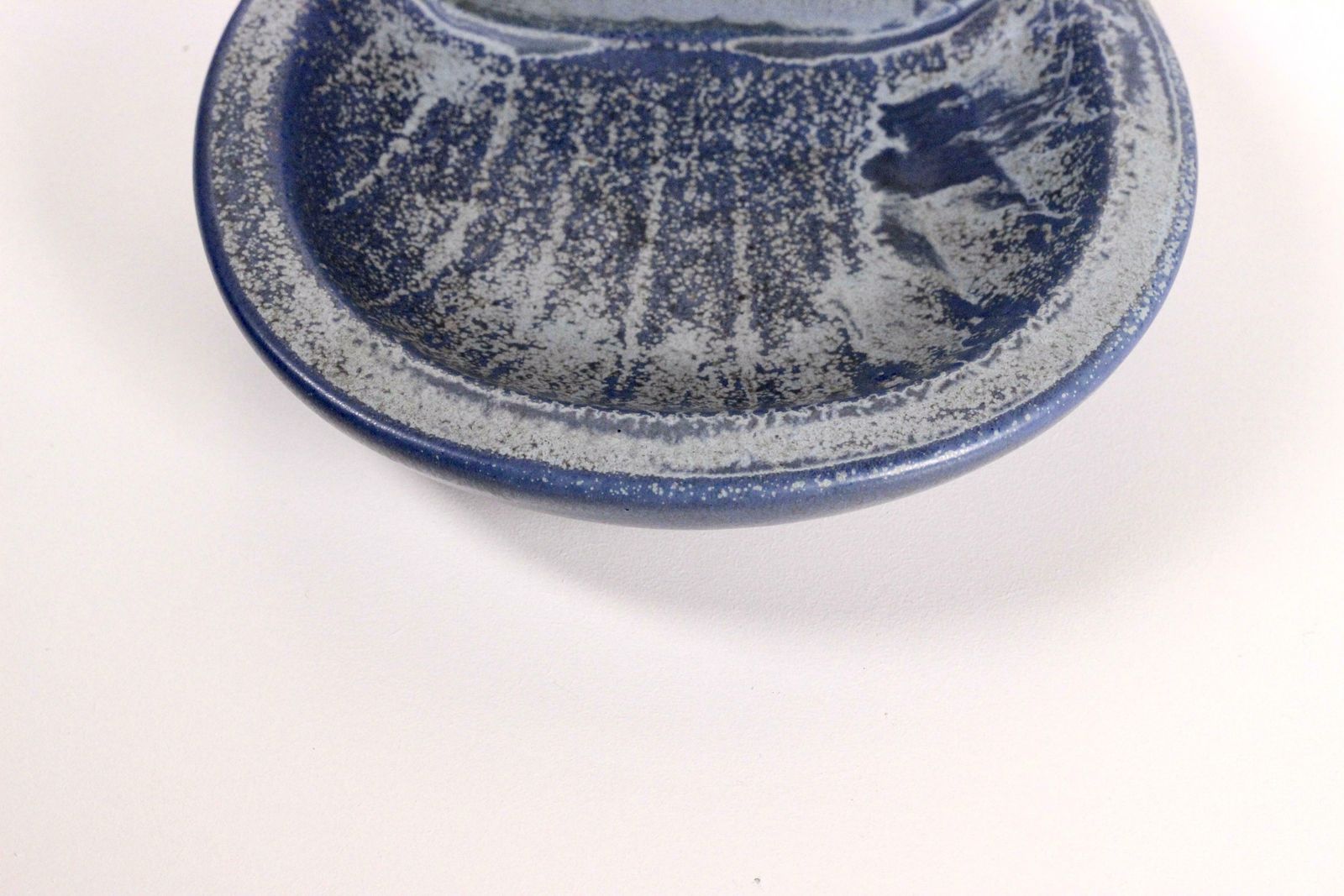 A Large Blue Ashtray By Rörstrand, Sweden, 1950s. Designed By Gunnar Nylund photo vintage