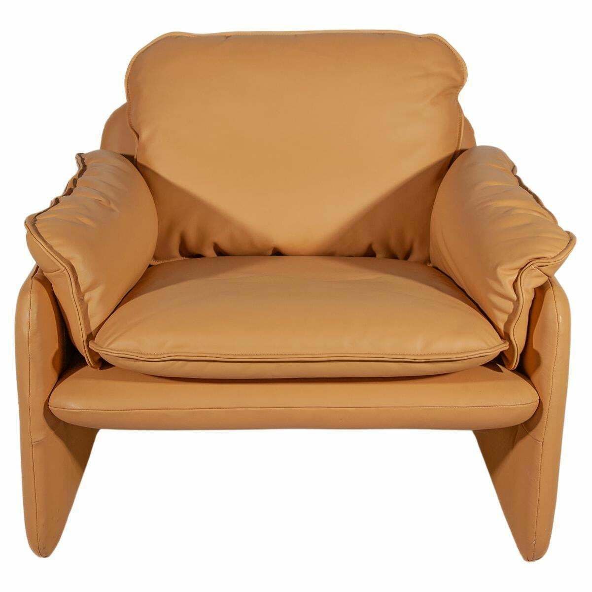 Set Of 2 Ds 61 Armchairs Camel Leather Designed By De Sede, 1970s photo furniture