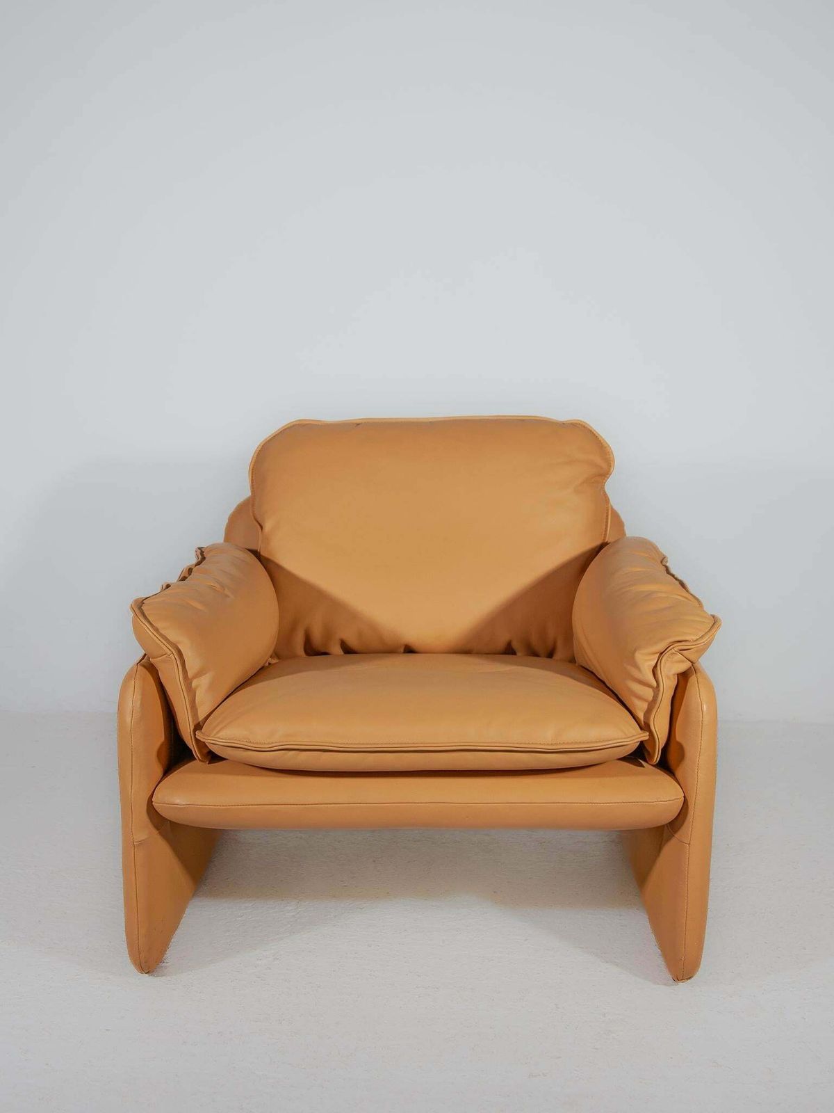 Set Of 2 Ds 61 Armchairs Camel Leather Designed By De Sede, 1970s photo 7148.0