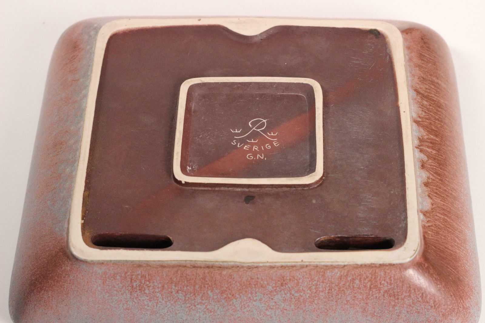 Scandinavian Modern Large Ceramic Ashtray By Gunnar Nylund For Rörstrand 1950’s photo 528.0