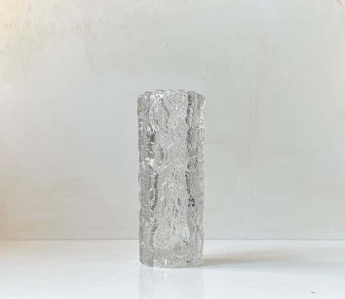 Georgshütte Germany Rustic Arktis Crystal Glass Vase, 1970s photo furniture