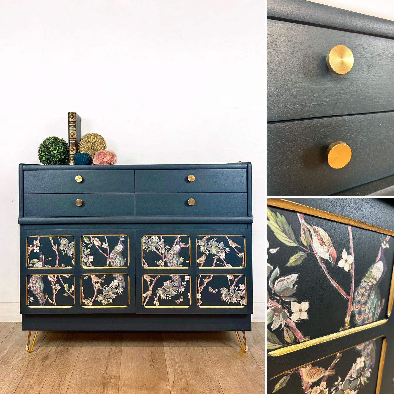 Blue Teal And Peacock Nathan Mid Century Cocktail Cabinet And Drinks Cabinet