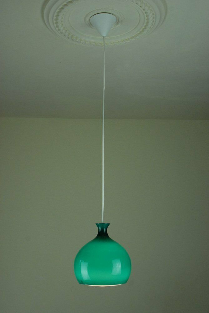 Glass Onion Pendant Lamp By Helge Zimdal For Falkenbergs Lighting, 1960s photo vintage