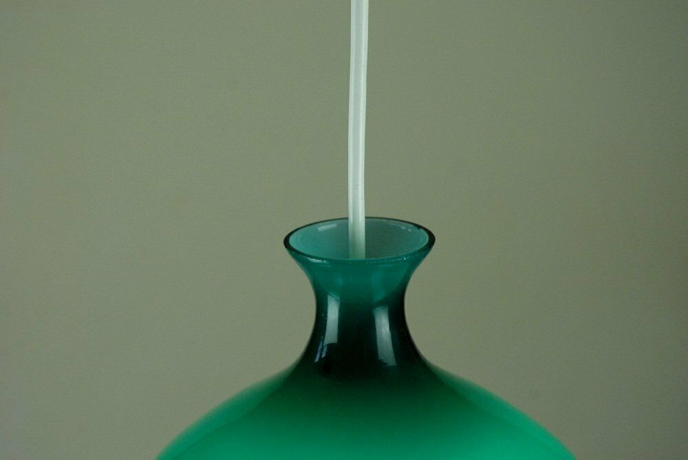 photo for sale Glass Onion Pendant Lamp By Helge Zimdal For Falkenbergs Lighting, 1960s