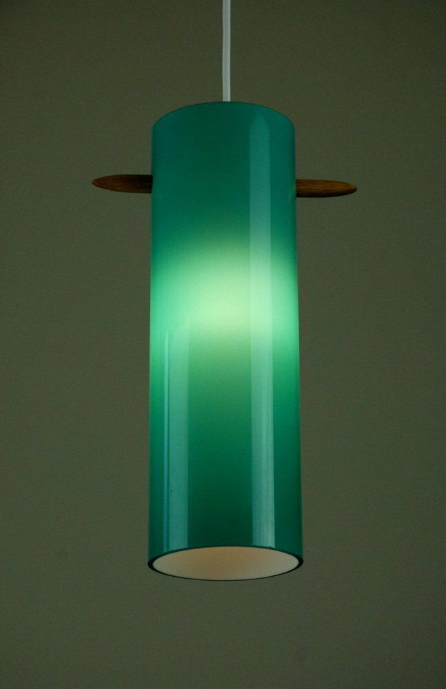 Glass Pendant Lamp By Uno & östen Kristiansson For Luxus, Vittsjö, Sweden, 1960s photo for sale