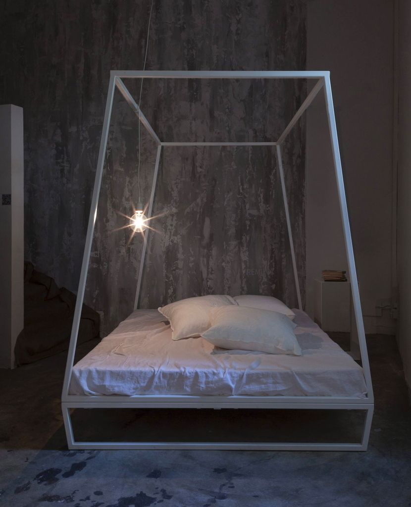 Xam White Metal Bed By Studio Controdesign 160x200 European King photo buy