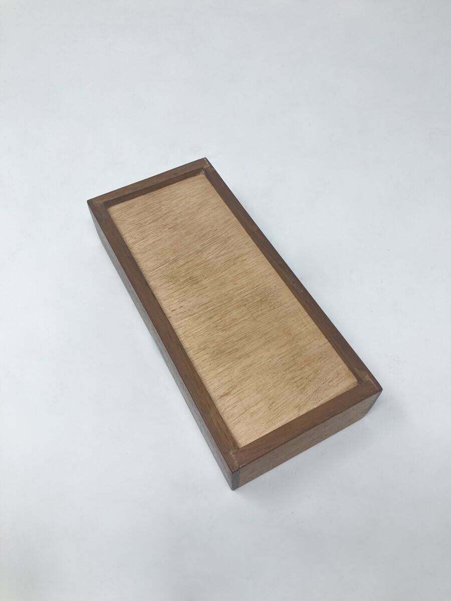 Mid Century Modern Small Box With Marquetry Of Wood And Bones, 1950s photo buy