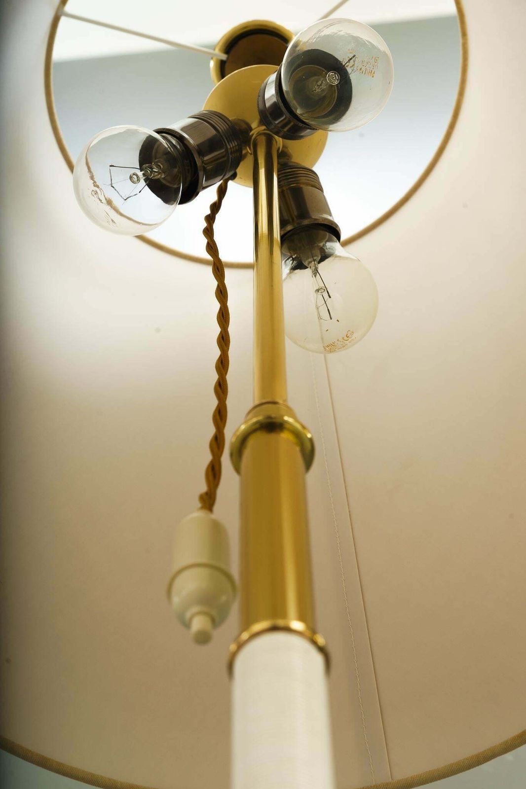 Kalmar Floor Lamp With Fabric Shade Vienna Around 1950s photo furniture