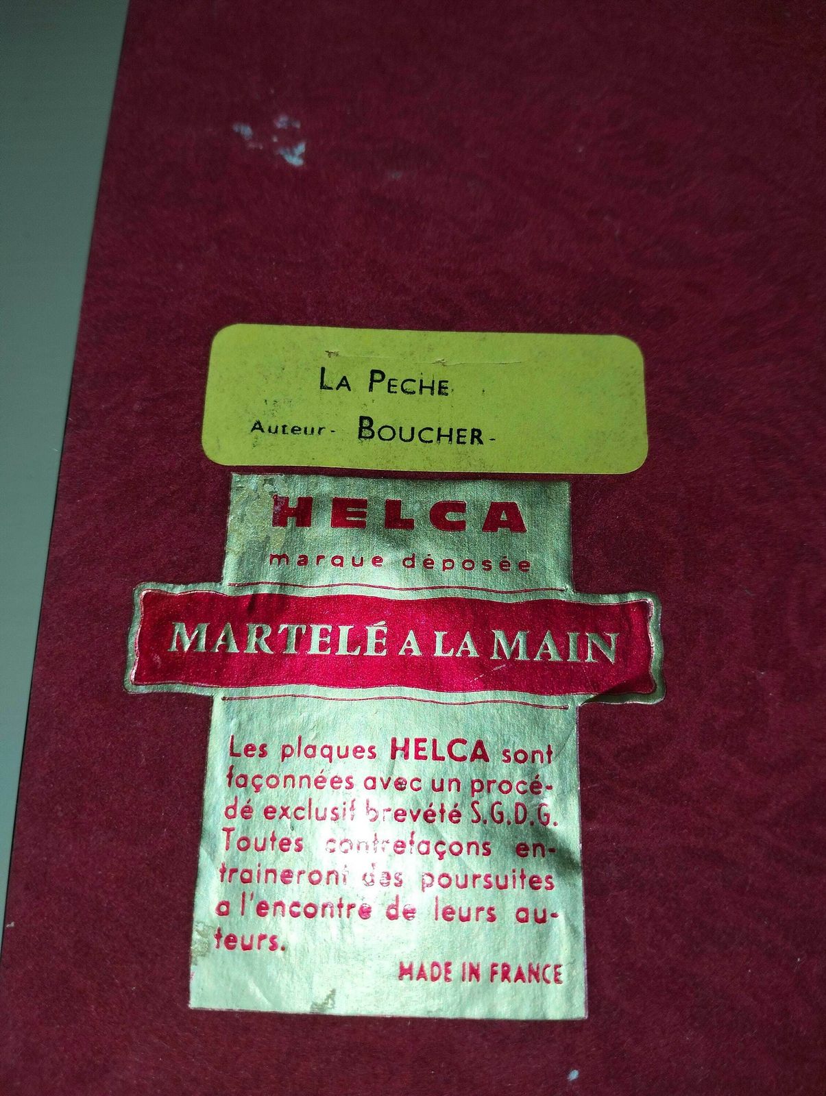 photo furniture Antique French Paintings, Francois Boucher Replica Paintings, Hammered Enamel Plated Helca Process