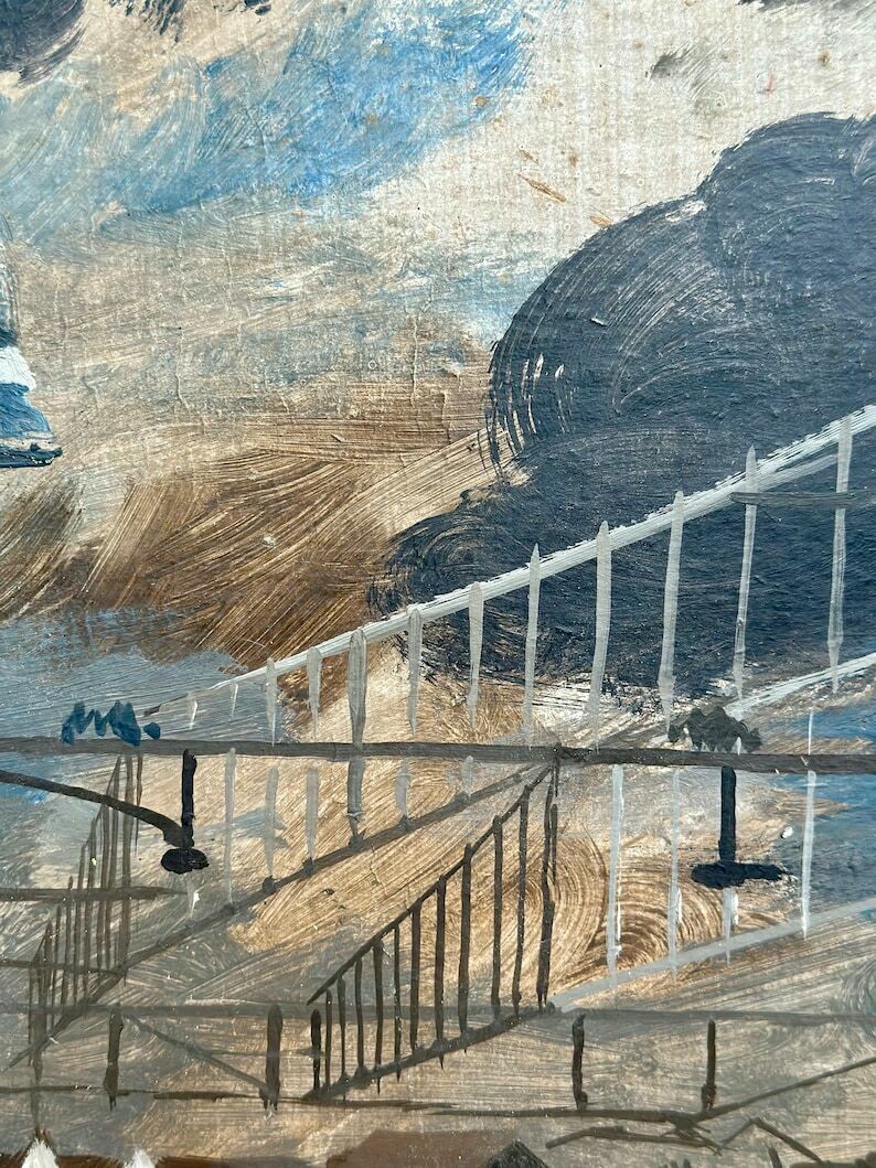 Hubert Arthur Finney Arca (1905 1991) Modern British Oil On Board photo 495.0