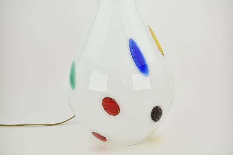 Grote Murano Glazen Tafellamp Van Dino Martens Voor Aureliano Toso, Jaren 1960 | Italiaanse Accentlamp, Mid Century Modern Vintage photo 1021.0