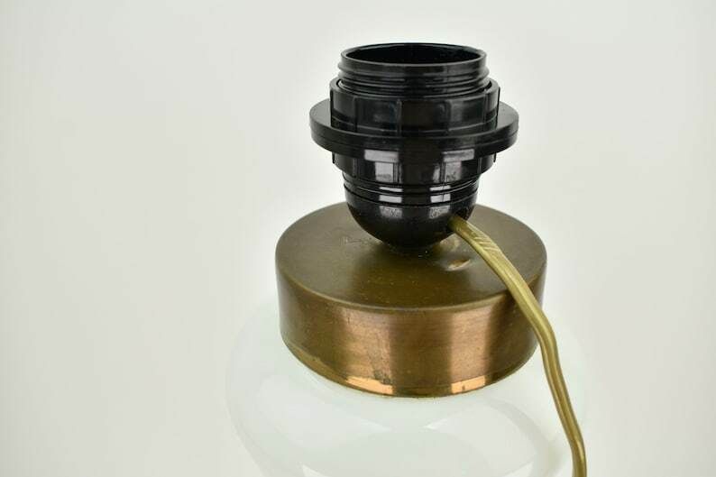 Large Murano Glass Table Lamp By Dino Martens For Aureliano Toso, 1960s | Italian Statement Accent Light Mid Century Modern Vintage photo vintage