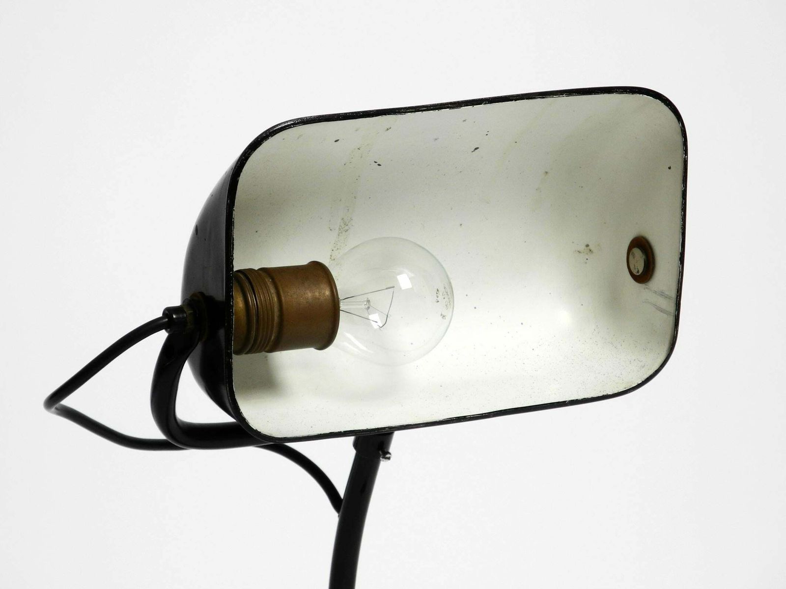Lighting Very Rare Original 1940s Kaiser Idell Industrial Metal Table Lamp Model 6581 photo