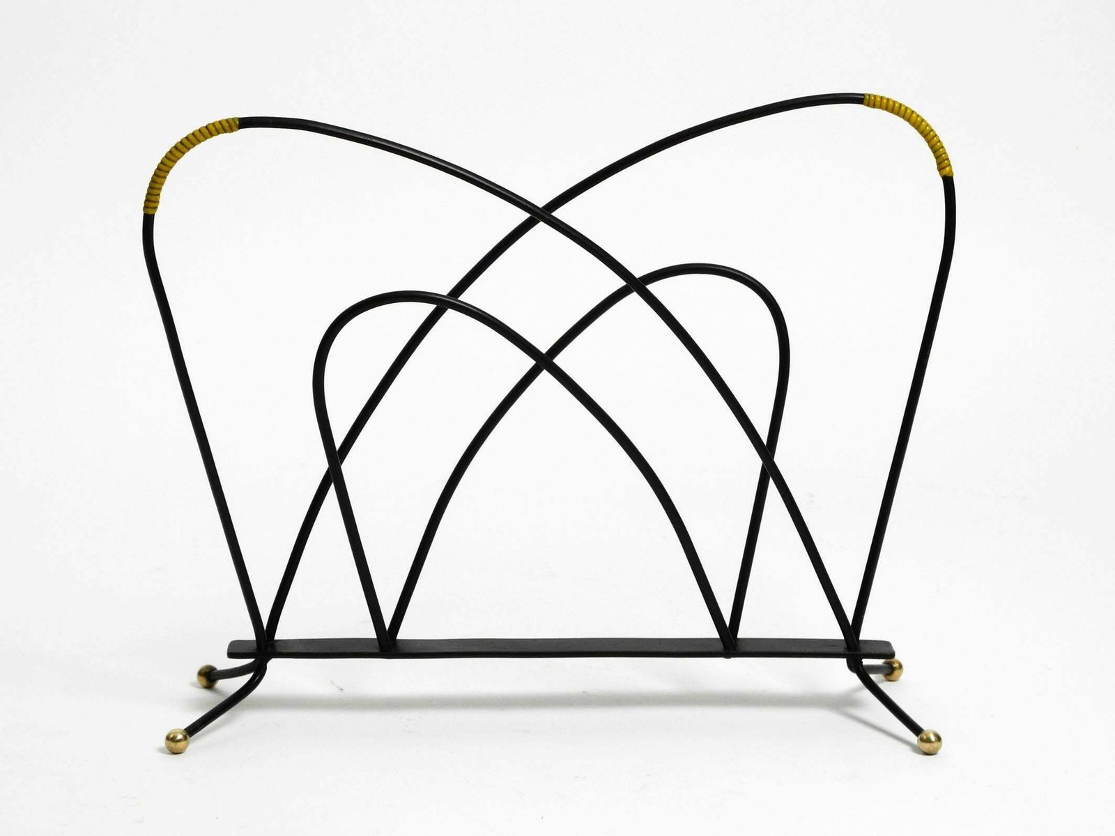 Extraordinary Mid Century Modern Newspaper And Magazine Stand Made Of Iron photo furniture
