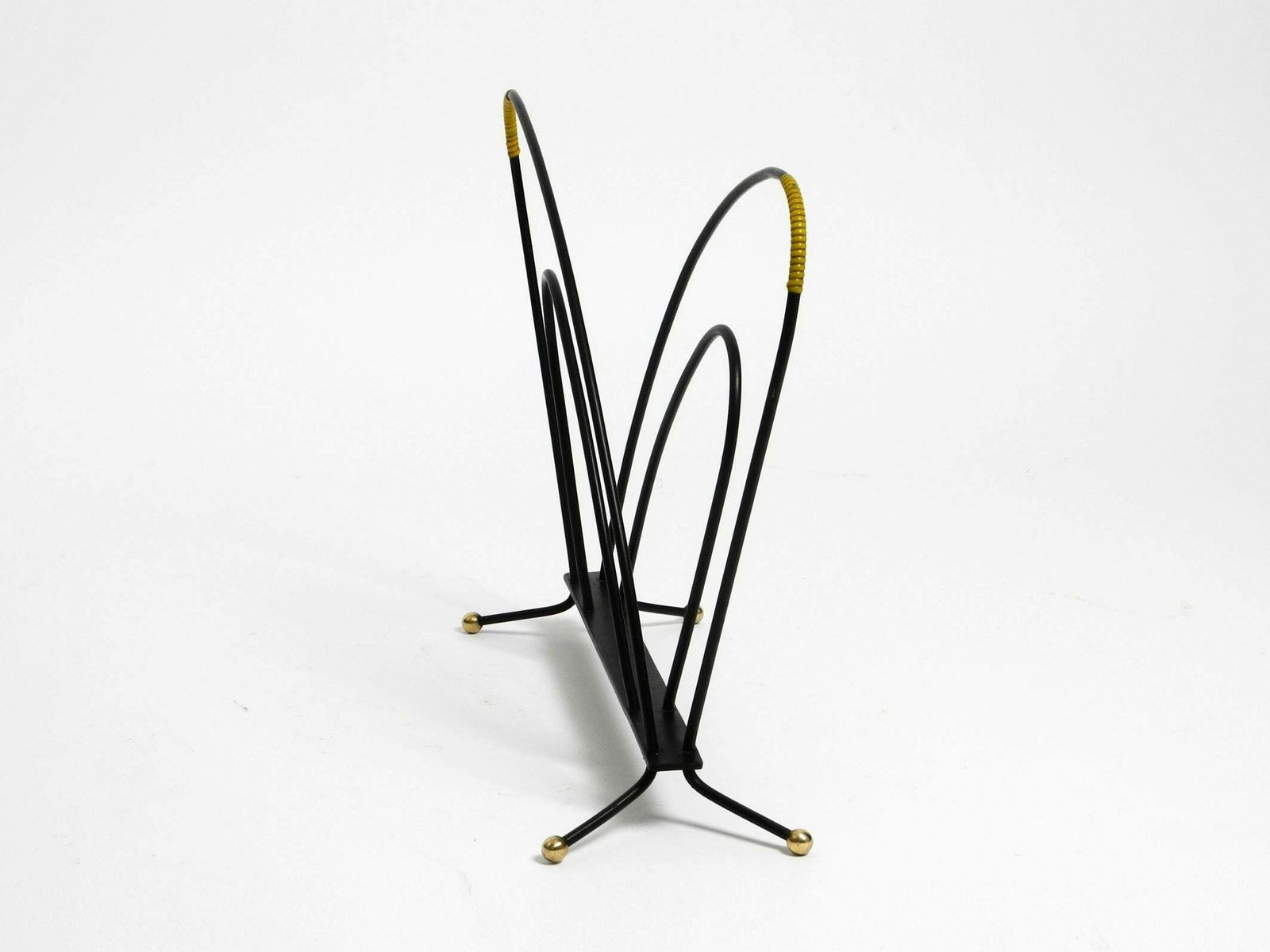 Extraordinary Mid Century Modern Newspaper And Magazine Stand Made Of Iron photo vinterior