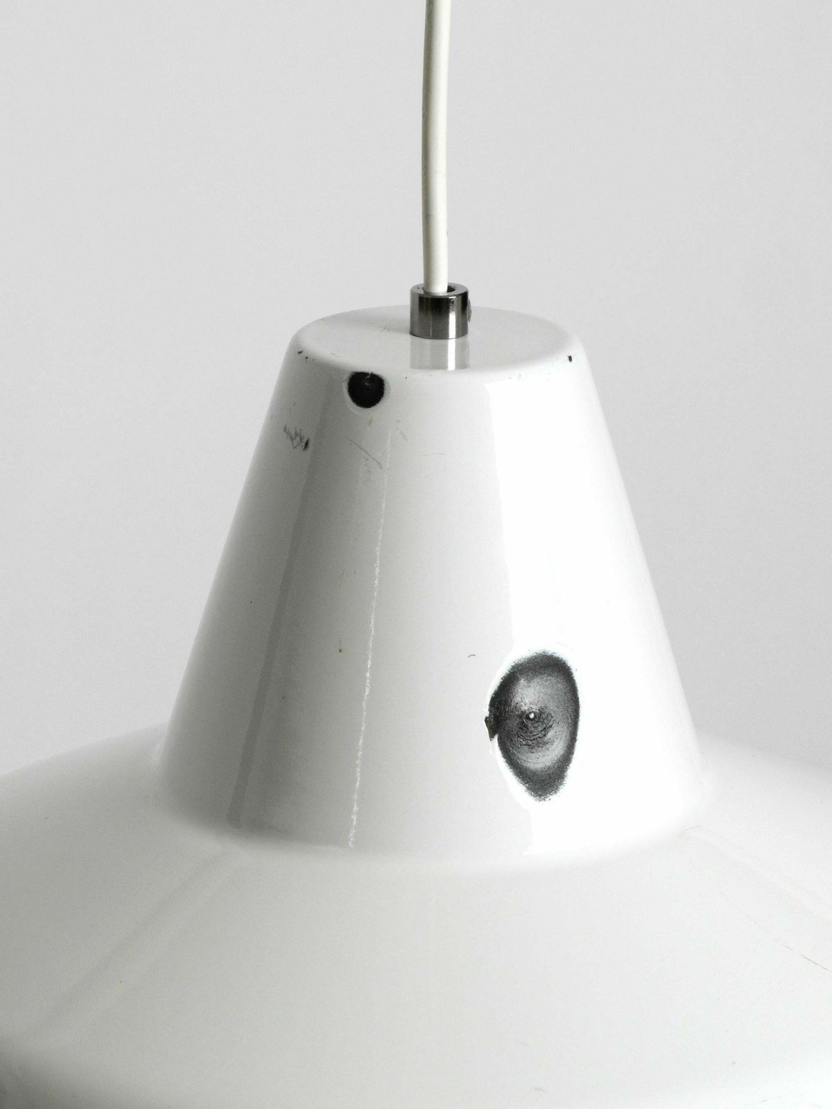 photo vinterior Pair Of 1950s Metal Enamel Ceiling Lamps By Axel Wedel Madsen For Louis Poulsen
