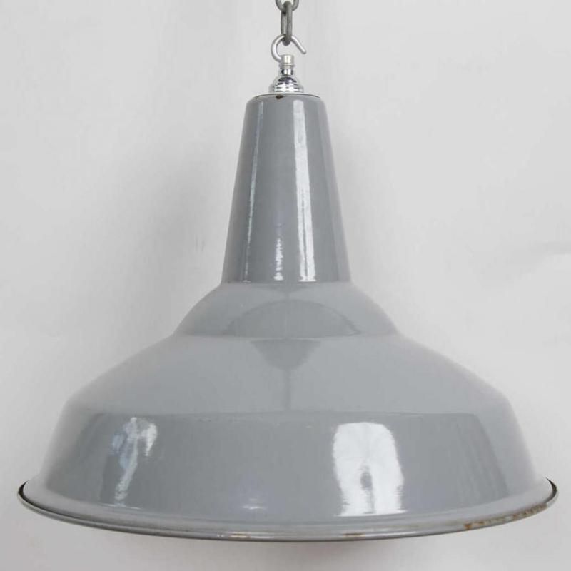 Enamel Vintage Industrial Light Shades