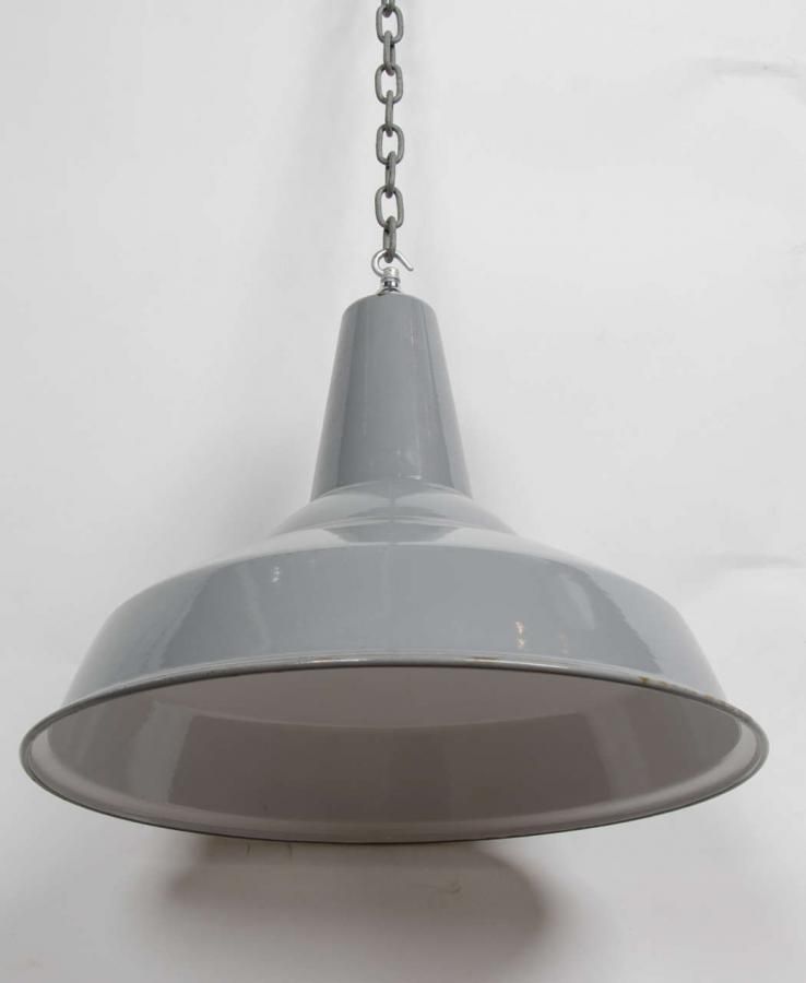 Enamel Vintage Industrial Light Shades photo for sale