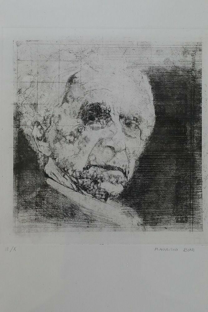 Maurizio Bini, Maurizio Bini, Etching On Paper, 1960s, Etching, Framed photo furniture