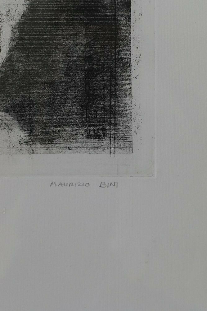 Maurizio Bini, Maurizio Bini, Etching On Paper, 1960s, Etching, Framed photo 328.0