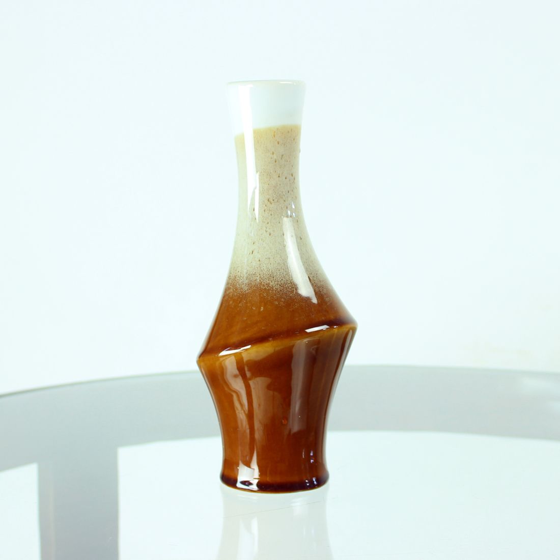 Brown Ceramic Vase By Ditmar Urbach, Czechoslovakia 1960s photo for sale
