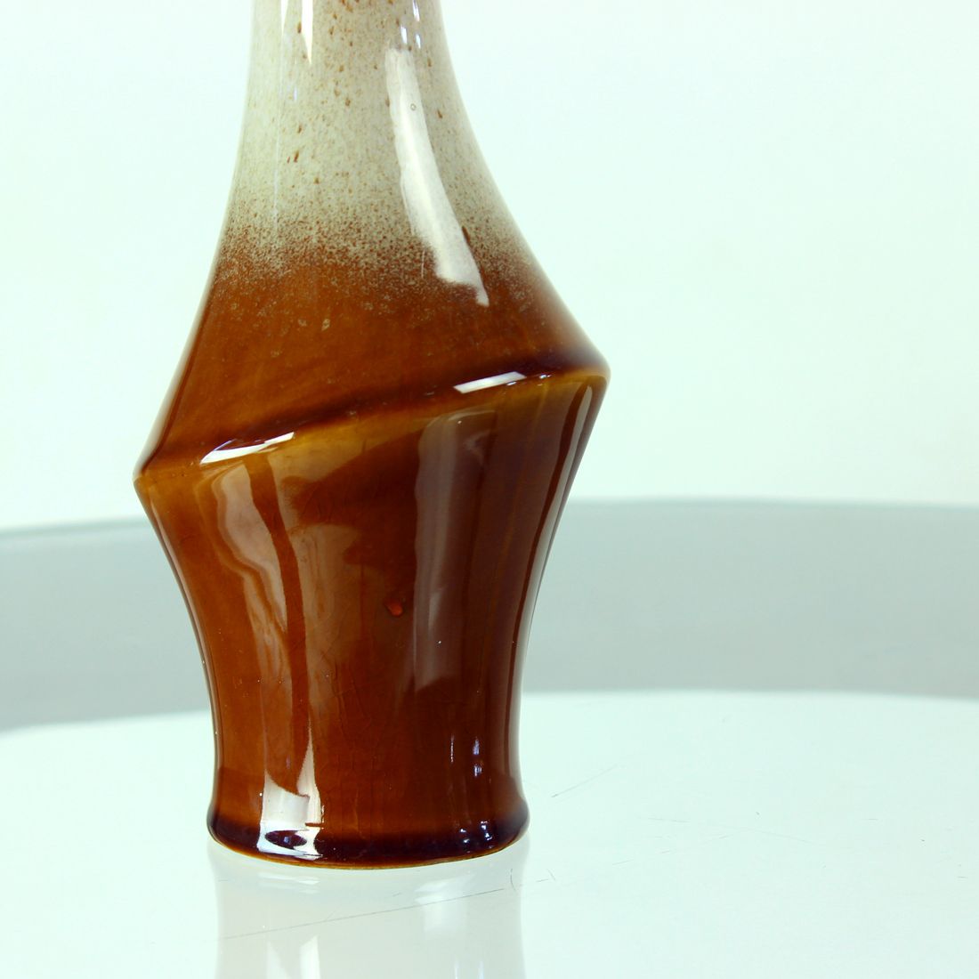 Brown Ceramic Vase By Ditmar Urbach, Czechoslovakia 1960s photo vinterior